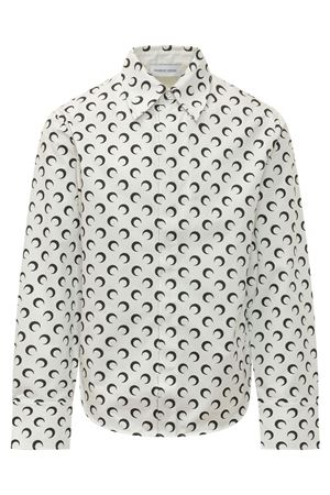 White cotton shirt MARINE SERRE | MSI069ARWOV0058WH11